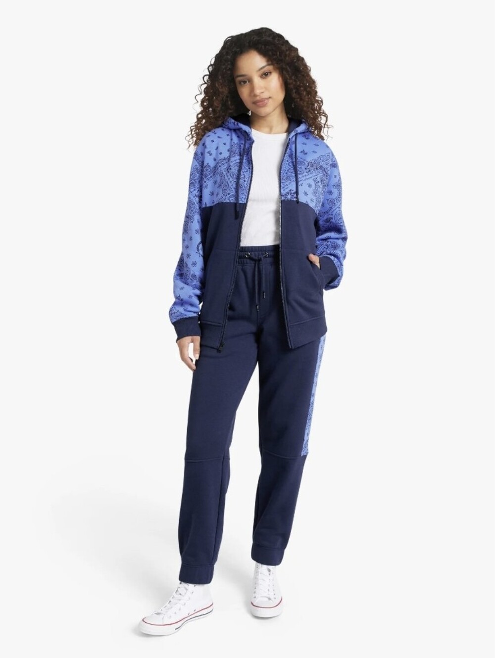Dogg Supply Blue Bandana Sweat Suit Jogger Pant Hoodie Outfit Unisex Mens Womens